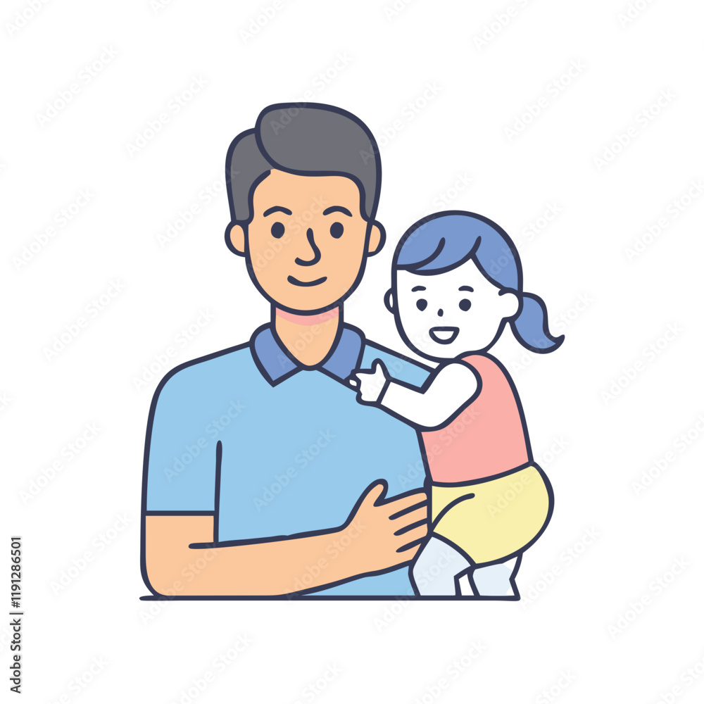 family man holding child vector icon, family man holding child vector illustration - simple illustration of family man holding child, perfect for logos and iconsfamily man holding child family man holding child vector icon, family man holding child vector illustration - simple illustration of family man holding child, perfect for logos and iconsfamily man holding child