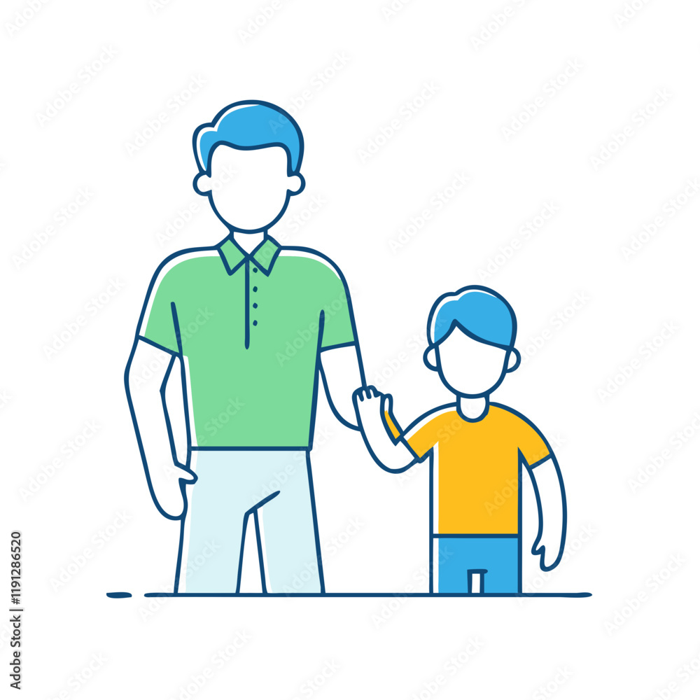 father and son vector icon, father and son vector illustration - simple illustration of father and son, perfect for logos and iconsfather and son father and son vector icon, father and son vector illustration - simple illustration of father and son, perfect for logos and iconsfather and son