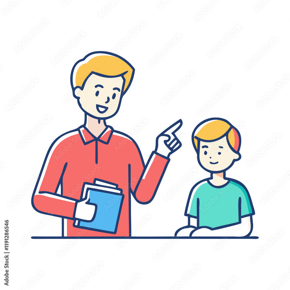 father teaching son vector icon, father teaching son vector illustration - simple illustration of father teaching son, perfect for logos and iconsfather teaching son father teaching son vector icon, father teaching son vector illustration - simple illustration of father teaching son, perfect for logos and iconsfather teaching son