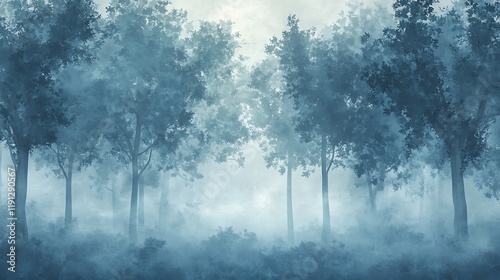 Wallpaper Mural tranquil sunlit forest clearing with lush greenery and peace Torontodigital.ca