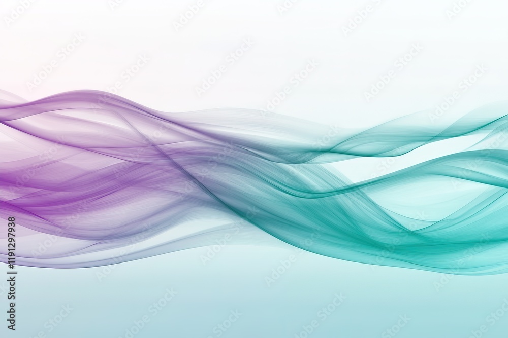 Abstract flowing teal and purple waves Abstract flowing teal and purple waves