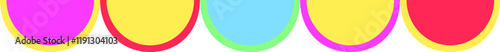 Curved lines birthday party decorations are colorful