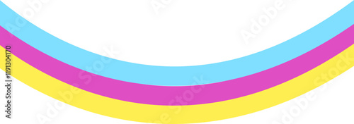 Curved lines birthday party decorations are colorful