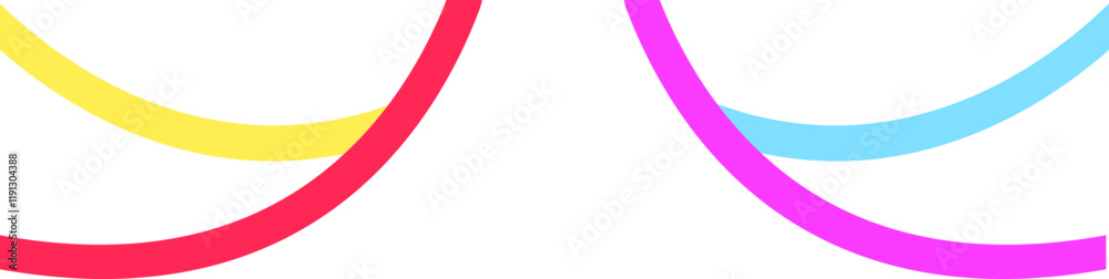 Obraz premium Curved lines birthday party decorations are colorful