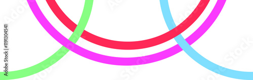 Curved lines birthday party decorations are colorful