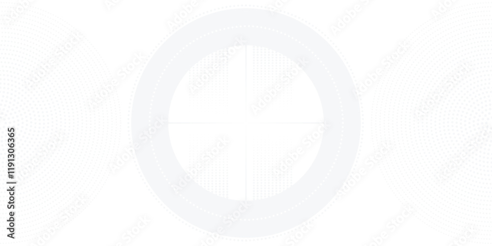Abstract background with circle and halftone dots. Futuristic concept