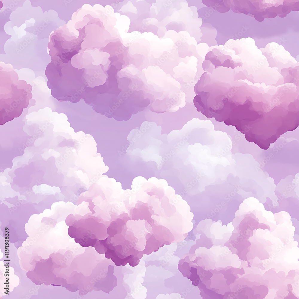 Purple and pink fluffy cloud texture with soft gradients Purple and pink fluffy cloud texture with soft gradients