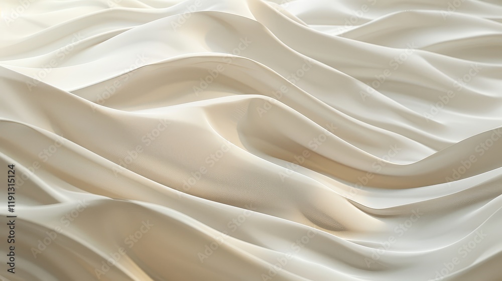 Abstract white lines on a soft background resembling fabric folds or dunes Abstract white lines on a soft background resembling fabric folds or dunes