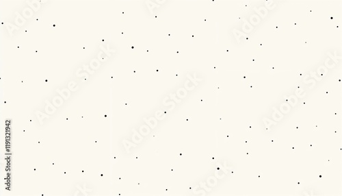 Minimalist Polka Dot Pattern in Black and White for Modern Design with Copy Space