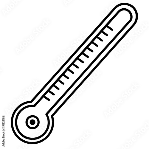 Thermometer on white background