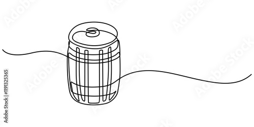 barrel drink vintage object one line art design vector, continuous single drawn line art doodle wooden oak beer barrel, alcohol beverage wooden barrel faucet  line art, Old cask one line continuous.