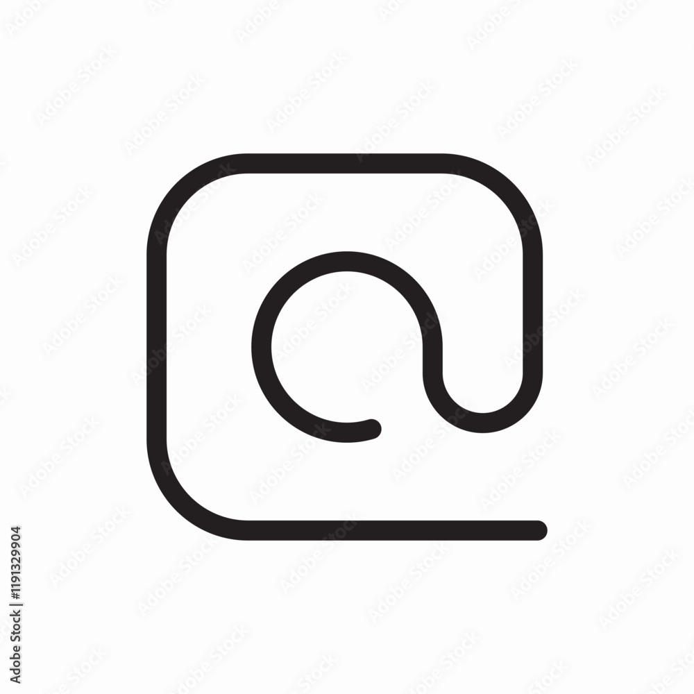 Email address contact icon vector sign Email address contact icon vector sign