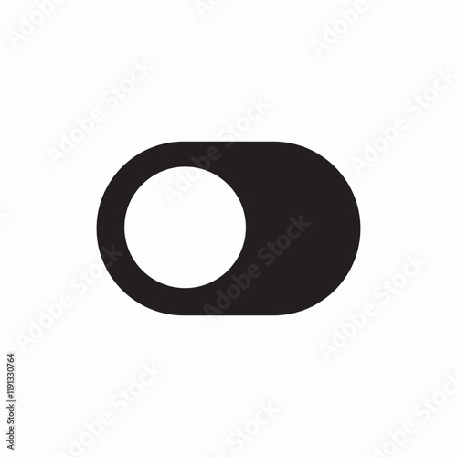 Toggle switch button icon vector sign