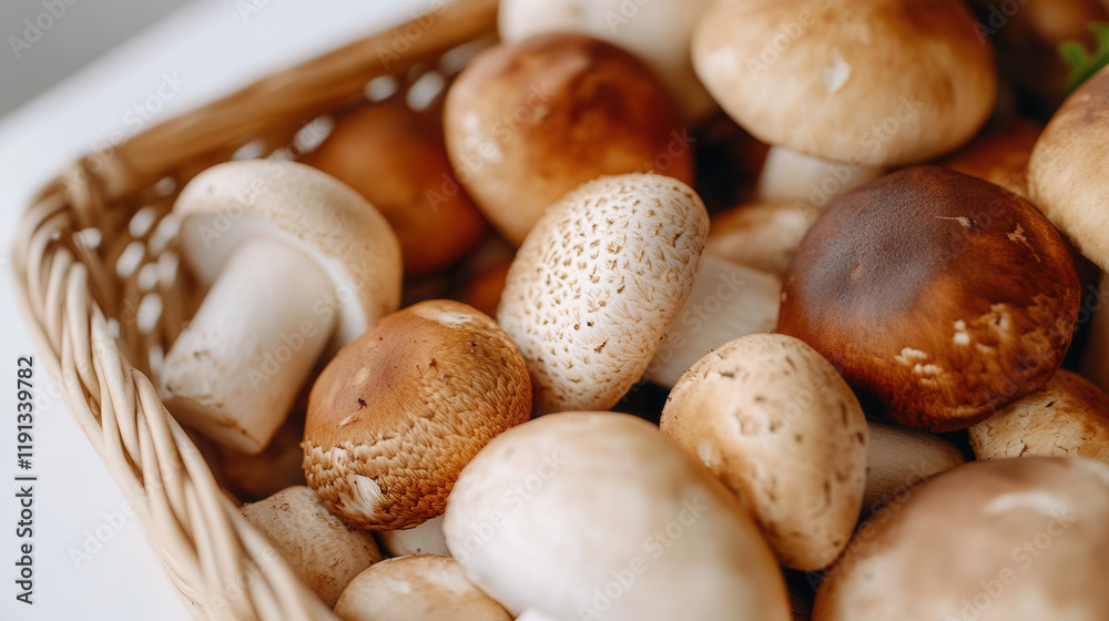boletus mushrooms, porcini mushrooms. autumn seasonal background boletus mushrooms, porcini mushrooms. autumn seasonal background