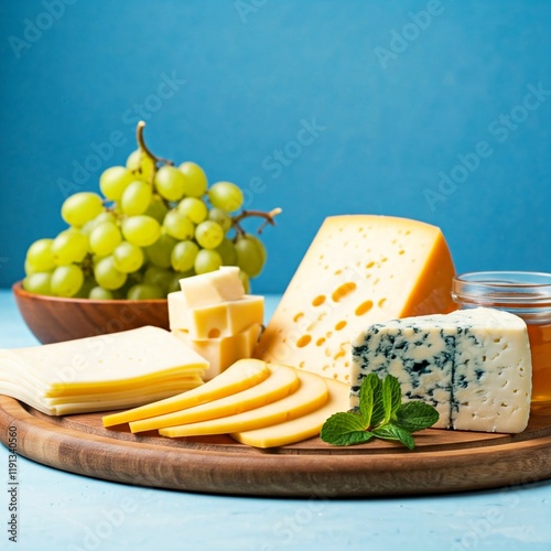 cheese and grapes