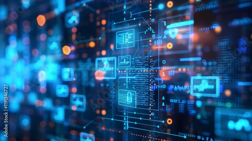 Abstract digital art depicting layers of security, risk mitigation, and incident resolution strategies


