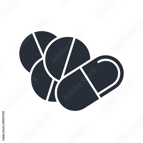 medicine icon. vector.Editable stroke.linear style sign for use web design,logo.Symbol illustration.