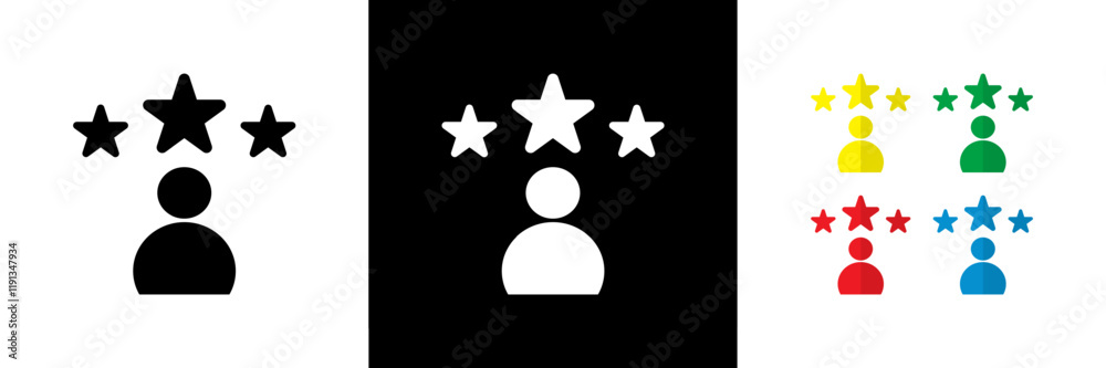 Expert Icons. Black, White and Colorful Expert Icons. Black, White and Colorful