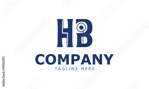 HB H hb initial logo | initial based abstract modern minimal creative logo, vector template image. luxury logotype logo, real estate homie logo. typography logo. initials logo