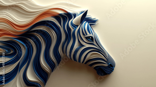 zebra on white