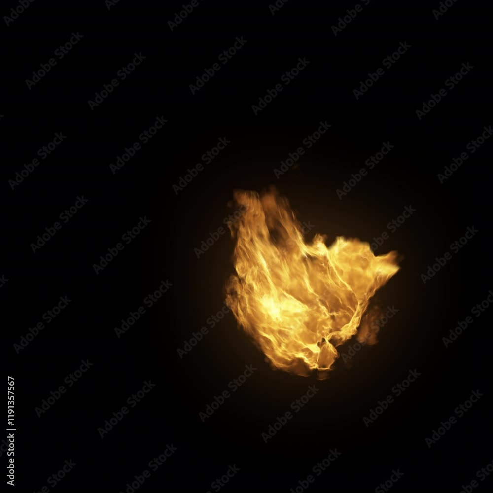 transparent fire effect