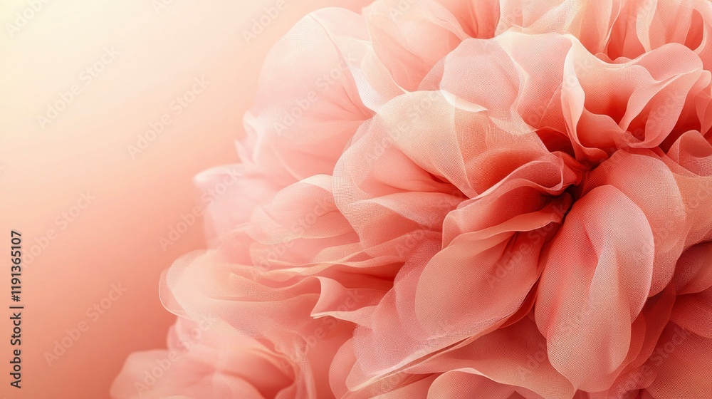 Abstract Peach-Colored Fabric Flower Texture Background Abstract Peach-Colored Fabric Flower Texture Background