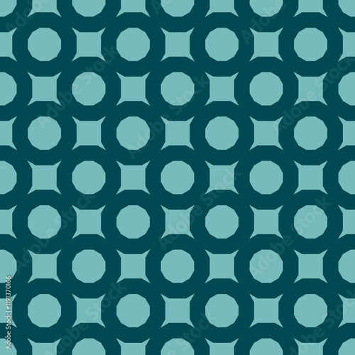 Green seamless retro pattern