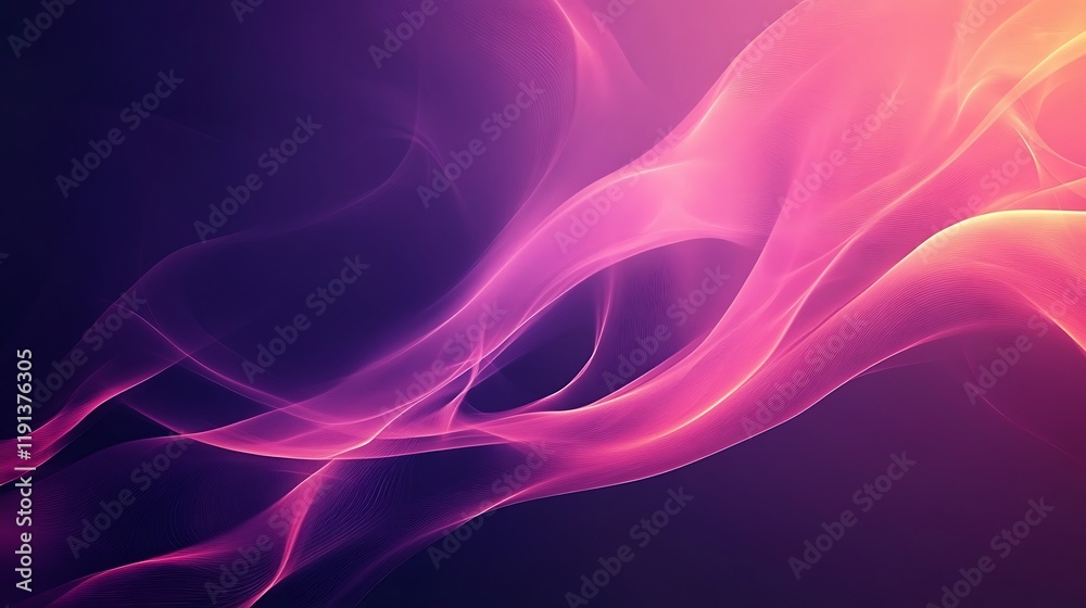 Abstract Pink and Purple Flowing Waves Design Abstract Pink and Purple Flowing Waves Design