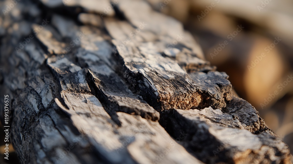 Closeup of Aged and Weathered Wood Log Showing Natural Decay Patterns : Generative AI Closeup of Aged and Weathered Wood Log Showing Natural Decay Patterns : Generative AI