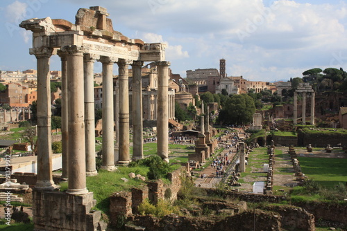 Antico Foro Romano a Roma in Italia.