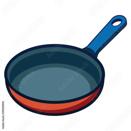 frying pan isolated on white background