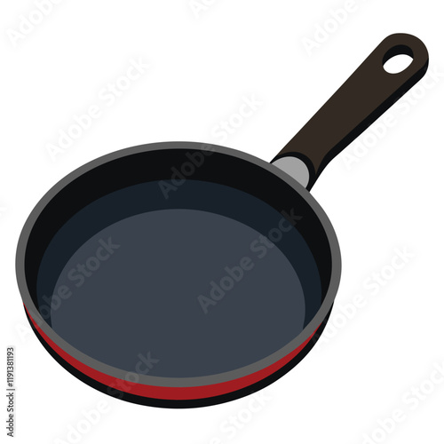 frying pan isolated on white background