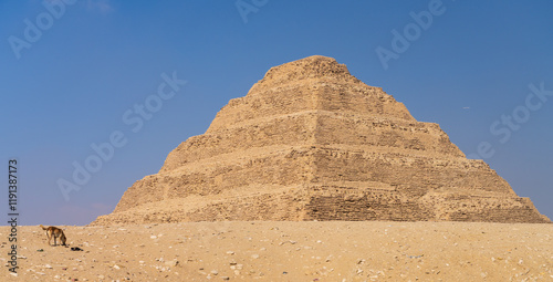 Fotografija Step pyramid for burial of Djoser also known as king Netjeryknet in Saqqara near
