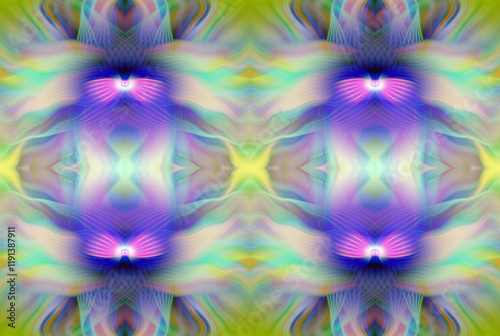 Kaleidoscope Abstract Art with Vivid Colorful Swirl Patterns Digital Painting Creative Multicolor Design for Backgrounds Wallpapers and Art Decor