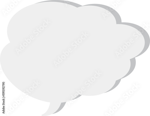 The speech bubble is voluminous.