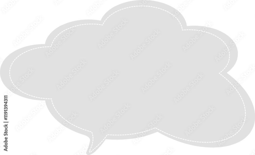 Speech bubble, round and simple. Speech bubble, round and simple.