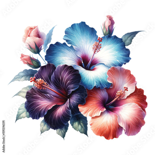 Beautiful Flower Clipart Vector Illustration - Floral Design for Graphics