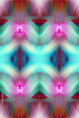 Kaleidoscope Abstract Art with Vivid Colorful Swirl Patterns Digital Painting Creative Multicolor Design for Backgrounds Wallpapers and Art Decor