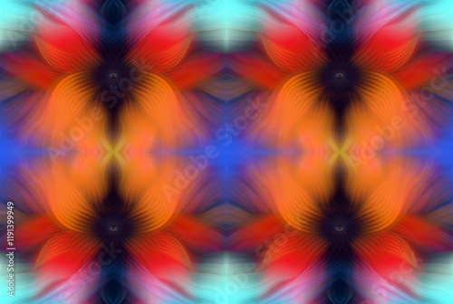 Kaleidoscope Abstract Art with Vivid Colorful Swirl Patterns Digital Painting Creative Multicolor Design for Backgrounds Wallpapers and Art Decor