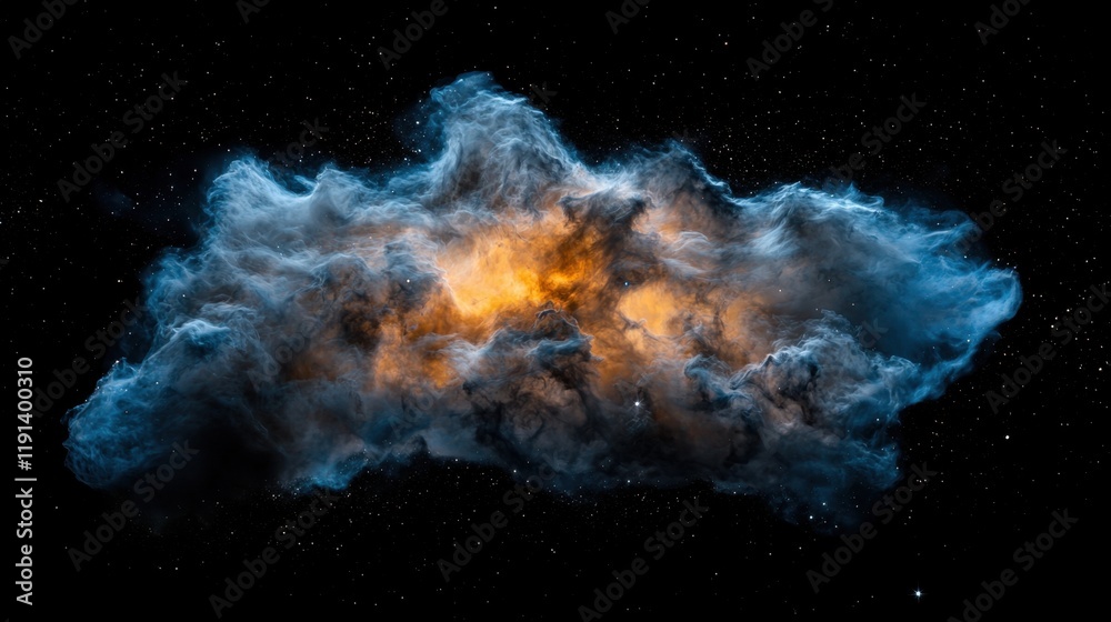 Fototapeta premium A large cloud of space dust is floating in the sky
