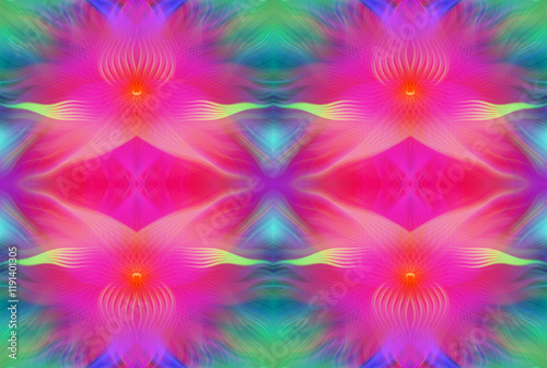 Kaleidoscope Abstract Art with Vivid Colorful Swirl Patterns Digital Painting Creative Multicolor Design for Backgrounds Wallpapers and Art Decor