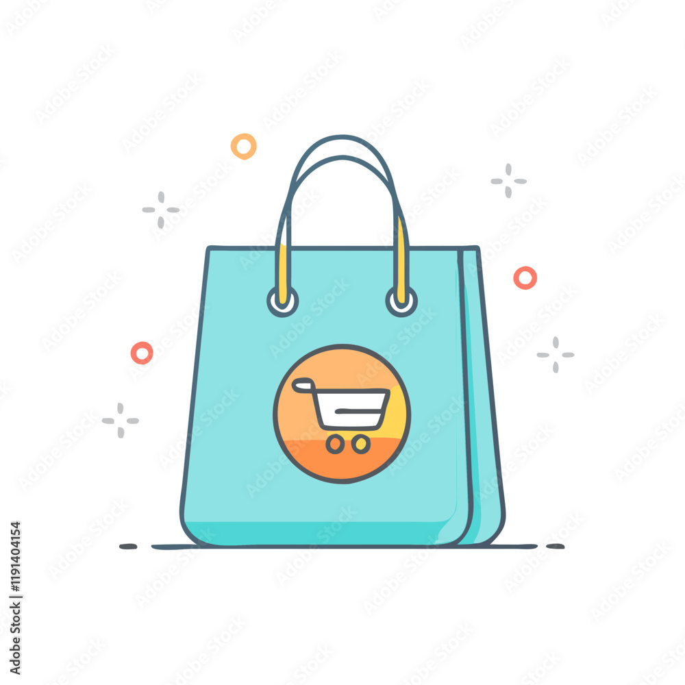 shopping bag with logo vector icon, shopping bag with logo vector illustration - simple illustration of shopping bag with logo, perfect for logos and icons shopping bag with logo shopping bag with logo vector icon, shopping bag with logo vector illustration - simple illustration of shopping bag with logo, perfect for logos and icons shopping bag with logo