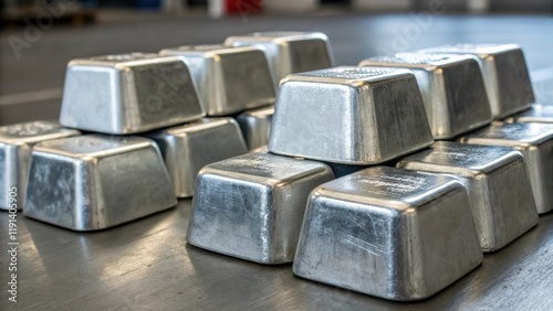  the cold metallic surfaces create a sense of depth and strength.