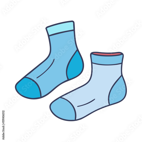 sock and slipper combo vector icon, sock and slipper combo vector illustration - simple illustration of sock and slipper combo, perfect for logos and icons sock and slipper combo