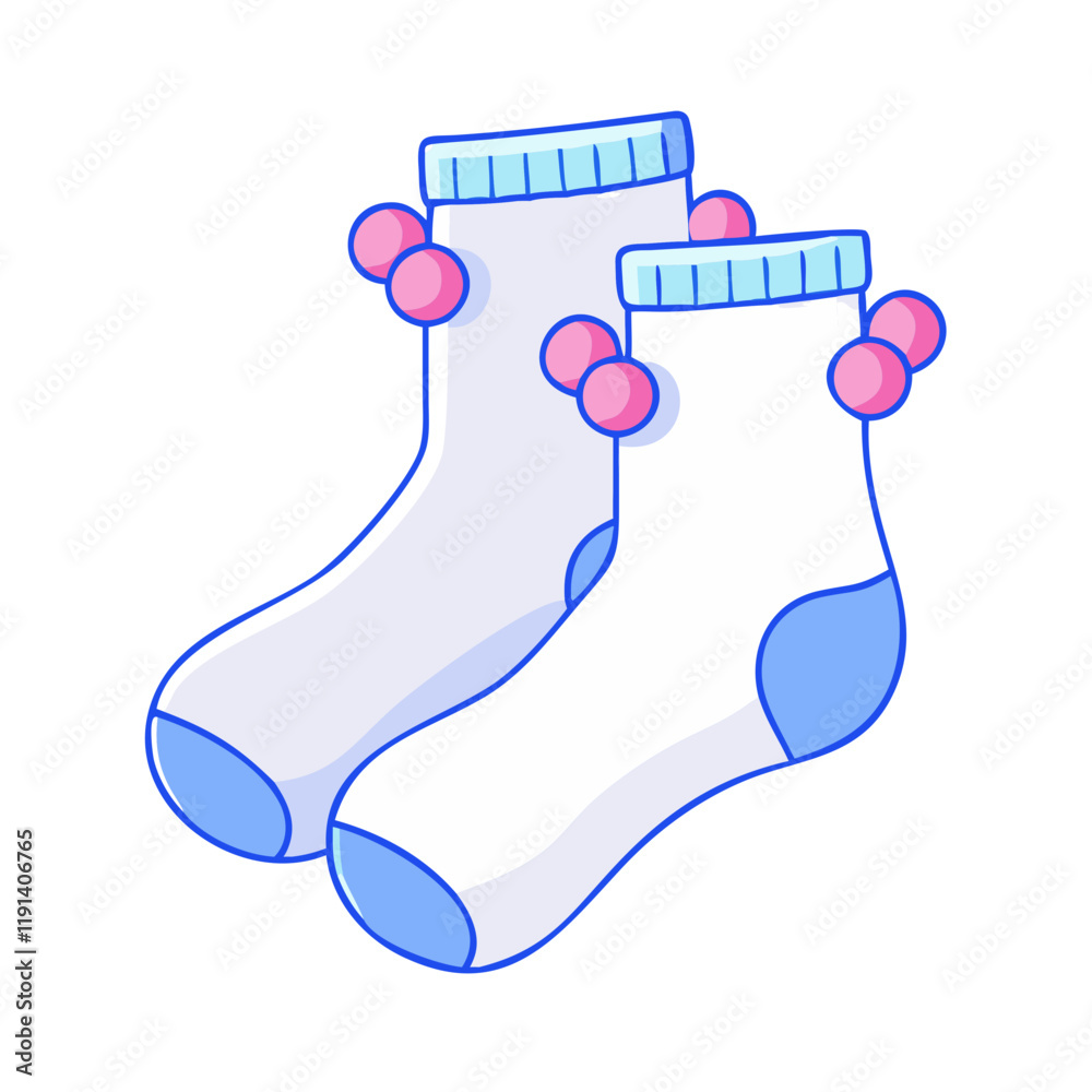 socks with pom poms vector icon, socks with pom poms vector illustration - simple illustration of socks with pom poms, perfect for logos and icons socks with pom poms socks with pom poms vector icon, socks with pom poms vector illustration - simple illustration of socks with pom poms, perfect for logos and icons socks with pom poms