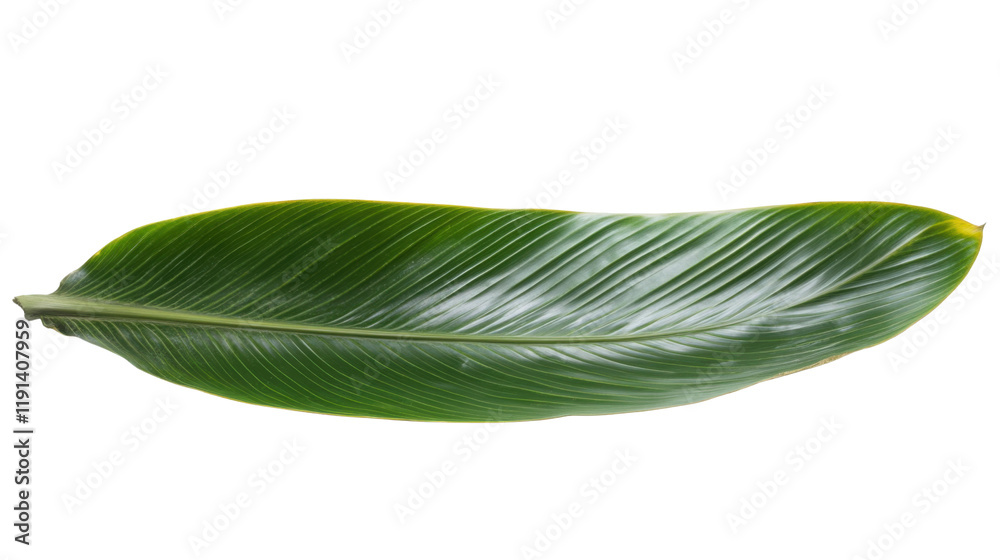 Fototapeta premium Large banana leaf transparent background
