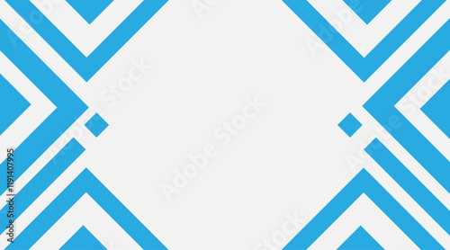 Banner background design with vector geometric shape | Background design for business banner, poster, presentation, corporate, wedding ceremony | Abstract vector sky-blue color with arrow, dotted line