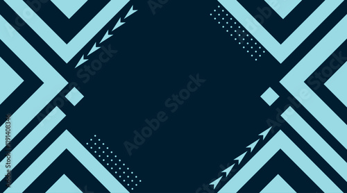 Obraz na plátně Banner background design with vector geometric shape | Background design for bus