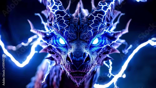 Majestic Electric Dragon: A Digital Masterpiece