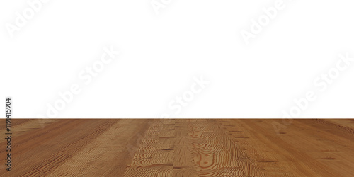 wood floor on isolated empty background